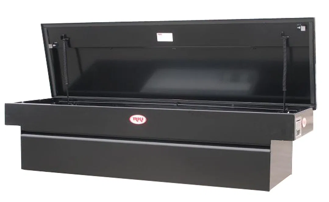 C63B – RKI Tool Box, Crossover Single Lid Powder Coated Black Steel 20 Inch Length x 71-1/4 Inch Width x 17-7/16 Inch...